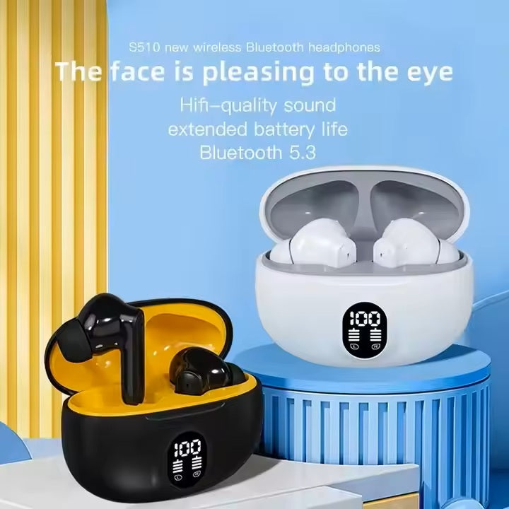 S510 EarBuds – Bluetooth 5.3 | ENC | LED Display | ANC